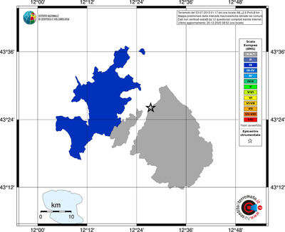 Mappa EMS - territori comuni