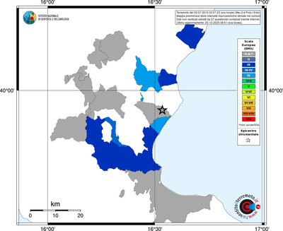 Mappa EMS - territori comuni