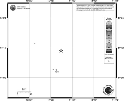 Mappa EMS - territori località