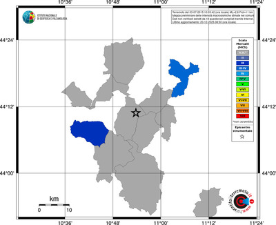 Mappa MCS - territori comuni