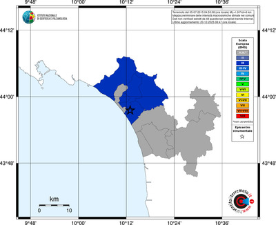 Mappa EMS - territori comuni