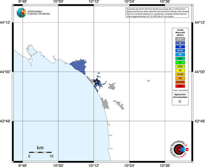 Mappa MCS - territori località