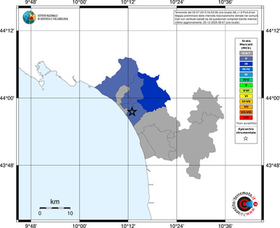 Mappa MCS - territori comuni