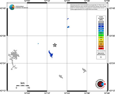 Mappa EMS - territori località