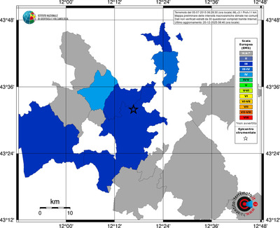 Mappa EMS - territori comuni