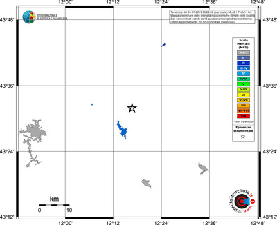 Mappa MCS - territori località