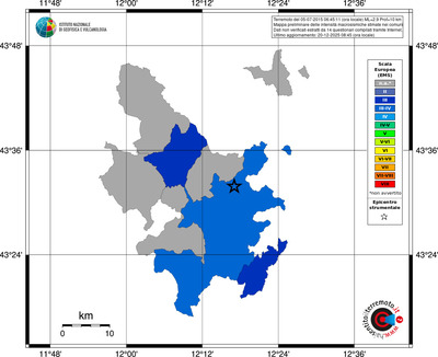 Mappa EMS - territori comuni