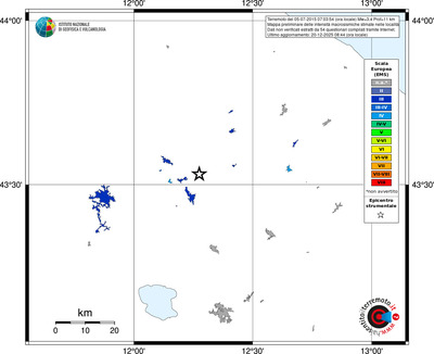 Mappa EMS - territori località