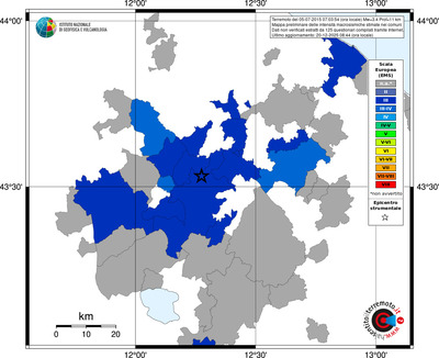 Mappa EMS - territori comuni