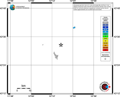 Mappa EMS - territori località