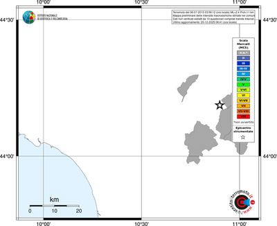 Mappa MCS - territori comuni
