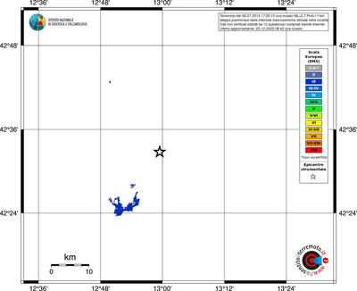 Mappa EMS - territori località