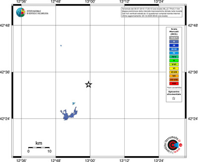 Mappa MCS - territori località