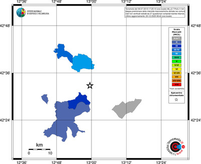Mappa MCS - territori comuni