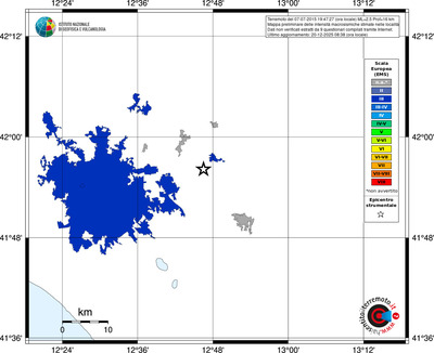 Mappa EMS - territori località