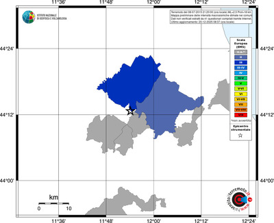Mappa EMS - territori comuni