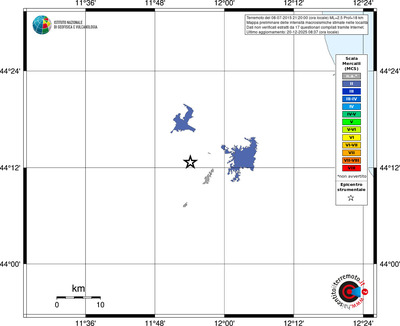 Mappa MCS - territori località