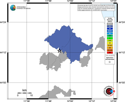 Mappa MCS - territori comuni