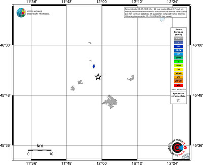 Mappa EMS - territori località