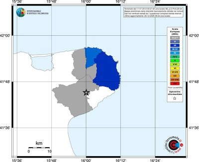 Mappa EMS - territori comuni