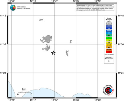 Mappa EMS - territori località