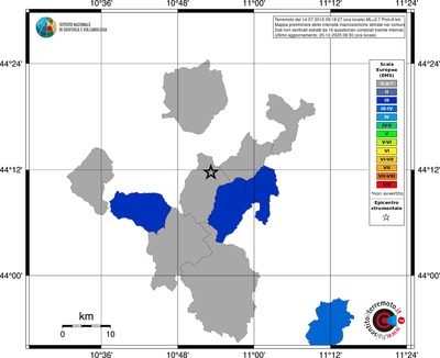 Mappa EMS - territori comuni