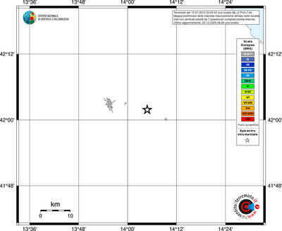 Mappa EMS - territori località
