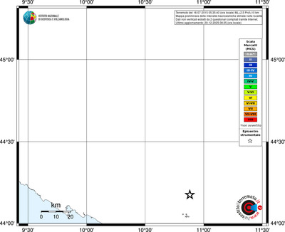 Mappa MCS - territori località