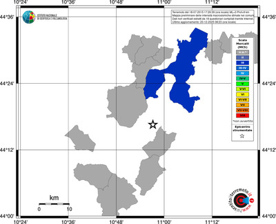 Mappa MCS - territori comuni