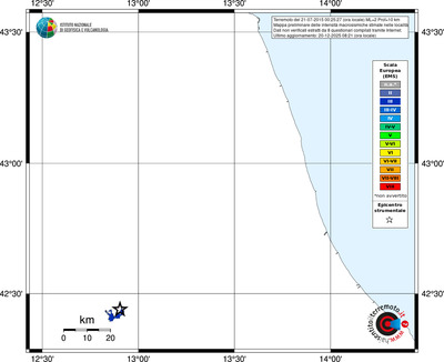 Mappa EMS - territori località