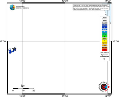 Mappa EMS - territori località