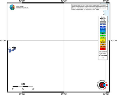 Mappa MCS - territori località