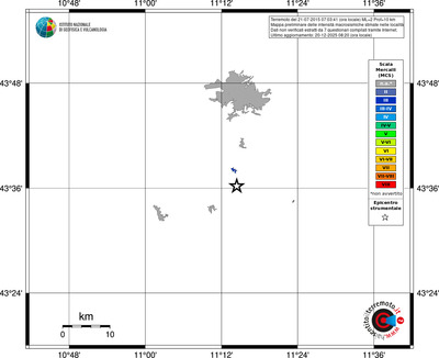 Mappa MCS - territori località