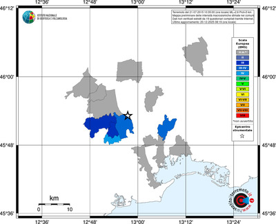 Mappa EMS - territori comuni