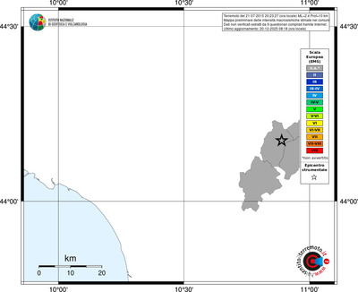Mappa EMS - territori comuni
