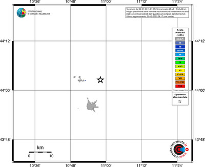 Mappa MCS - territori località