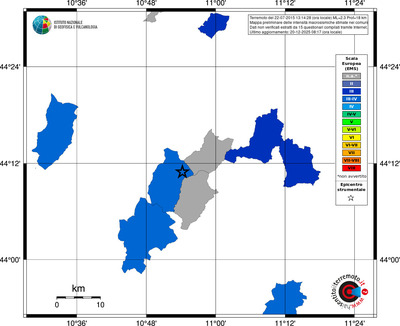 Mappa EMS - territori comuni