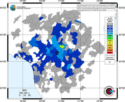 Mappa EMS - territori comuni