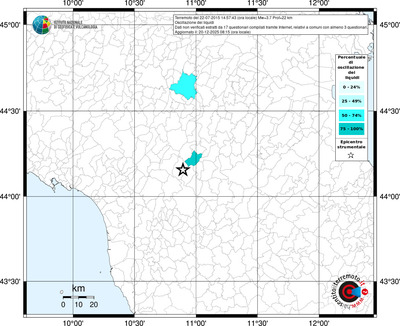 Mappa territorio comunale con almeno 3 questionari
