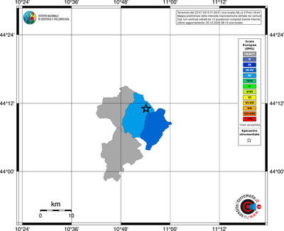 Mappa EMS - territori comuni