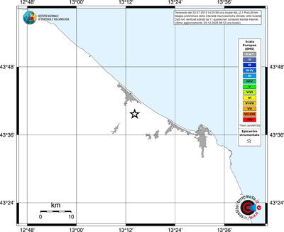 Mappa EMS - territori località