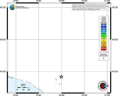 Mappa EMS - territori località