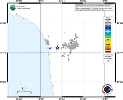 Mappa MCS - territori località