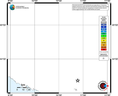 Mappa EMS - territori località