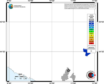 Mappa EMS - territori comuni