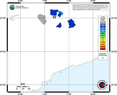 Mappa EMS - territori comuni