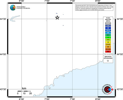 Mappa MCS - territori località
