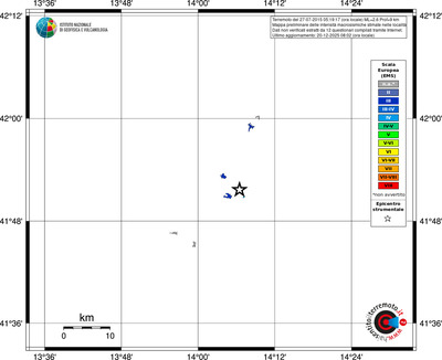 Mappa EMS - territori località