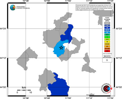 Mappa EMS - territori comuni