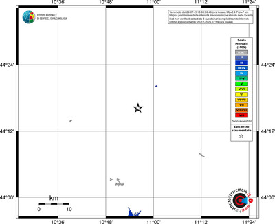 Mappa MCS - territori località